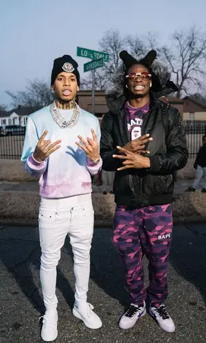 Trapland Pat wearing Bape sweatshirt