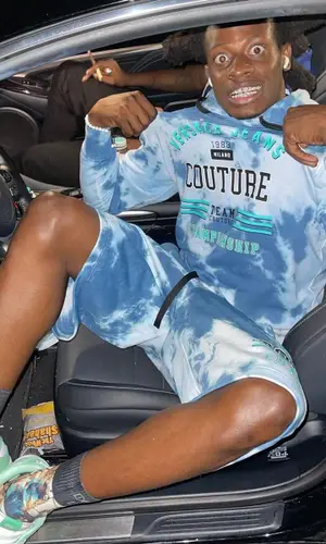 Trapland Pat wearing Versace hoody