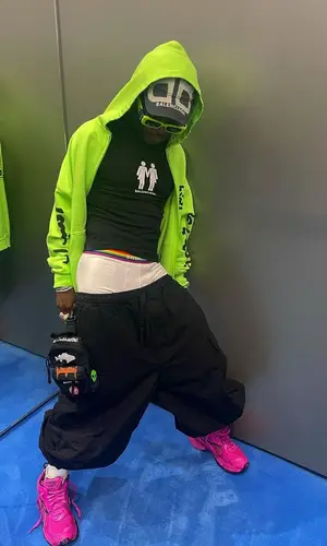 Lil Uzi Vert wearing Balenciaga cap