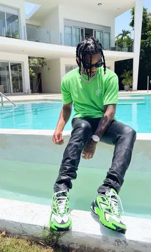 DDG wearing Palm Angels eyewear