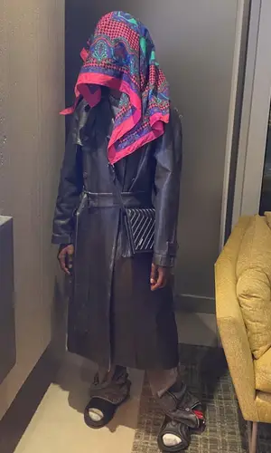 KayCyy’s Outfit in Diesel Jacket & Balenciaga Bag (2022)