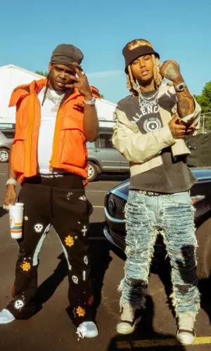 Chief Keef wearing Amiri jacket