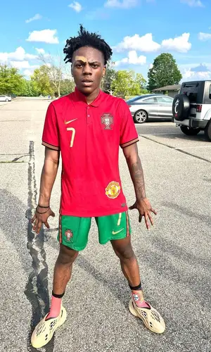 IShowSpeed wearing Nike shorts