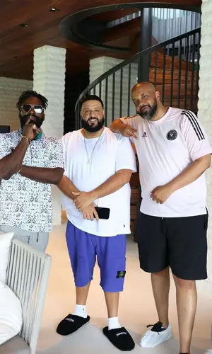 DJ Khaled wearing Polo Ralph Lauren sock