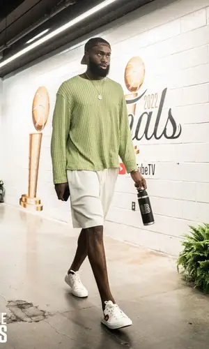 Jaylen Brown wearing Comme Des Garcons sneakers