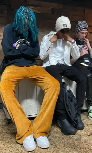 Yung Fazo wearing Prada jacket