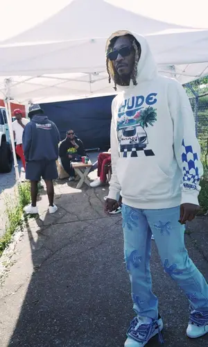 Future wearing Rhude hoody