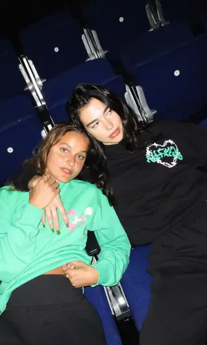 Dua Lipa wearing Balenciaga sneakers