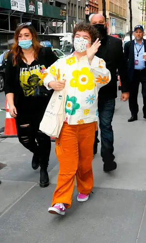 Gaten Matarazzo wearing Fried Rice pants