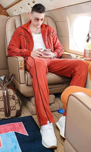Tyler Herro wearing Gucci bag