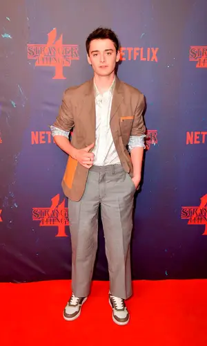 Noah Schnapp wearing Dior jacket