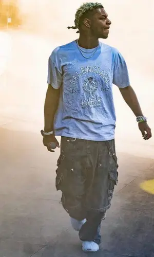 Ken Carson wearing Balenciaga sneakers