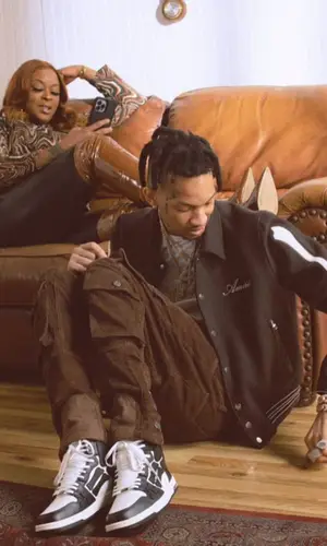 Stunna 4 Vegas wearing Amiri jacket