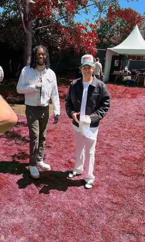 Cole Bennett wearing Lyrical Lemonade jacket
