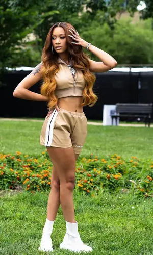 Lakeyah’s Outfit in Palm Angels Jacket & Rick Owens Boots (2022)