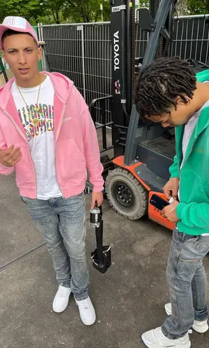 ADF Samski wearing Nike sneakers
