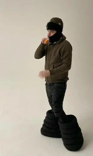 Yeat wearing Chrome Hearts hoody