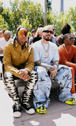 Tyga wearing Rick Owens jeans