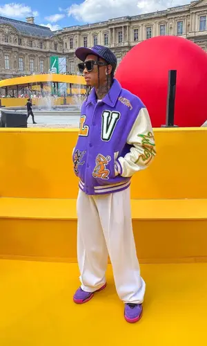 Tyga wearing Louis Vuitton eyewear