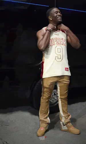 Bankroll Freddie wearing Supreme jersey