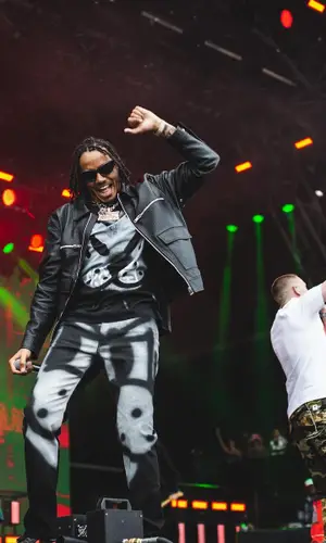 AJ Tracey wearing Givenchy t-shirt