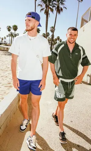 Mason Mount wearing Kith jacket