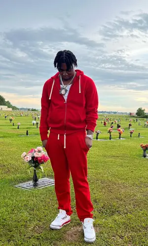 Fredo Bang wearing Jordan sneakers