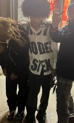 Maajins wearing Chrome Hearts hoody