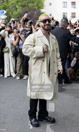 J Balvin wearing Loewe boots