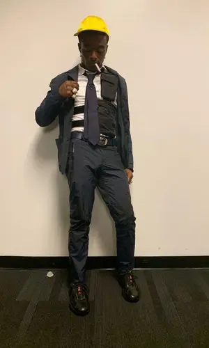 Lil Uzi Vert wearing Prada suit