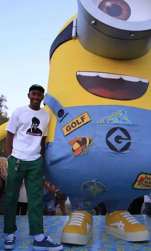 Tyler, The Creator wearing Golf Wang pants