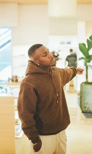 DaBaby wearing Dior hoody