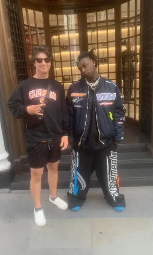 Ken Carson wearing Vetements jacket