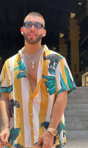 Manuel Turizo wearing Lanvin eyewear