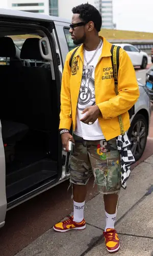 Fabolous wearing Lanvin scarf