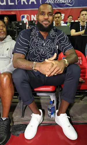 LeBron James’ Outfit in Marni Shirt, Rick Owens Pants & Nike Sneakers (2022)