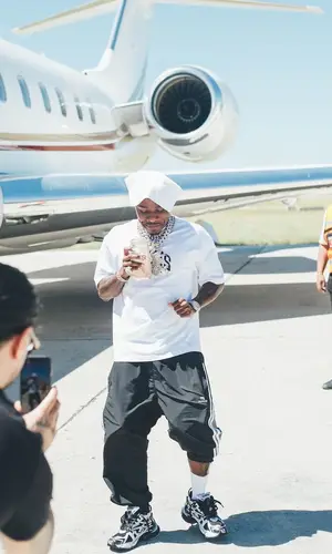 DaBaby wearing Louis Vuitton eyewear