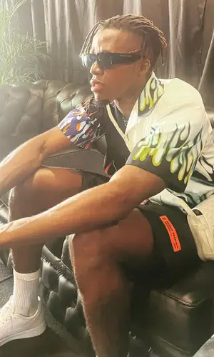 Wilfried Zaha wearing Nike sneakers