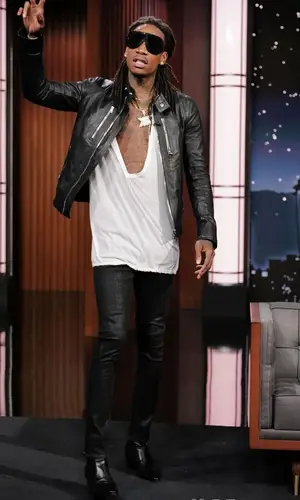 Wiz Khalifa wearing Rick Owens top