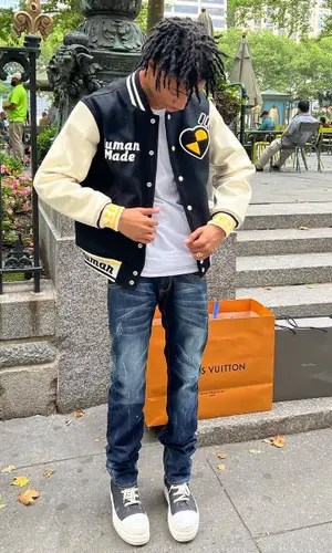 Autumn!’s Outfit in ASAP Rocky Merch Jacket, Supreme Belt & Human Made (2022)
