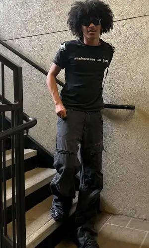 Jaydes wearing Balenciaga sneakers