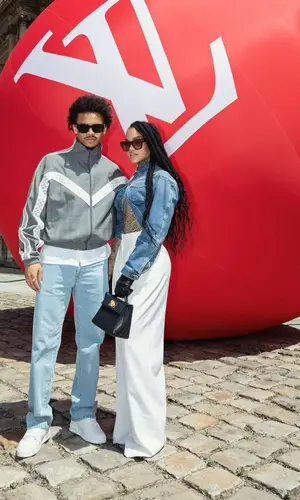 Leroy Sane wearing Louis Vuitton jeans