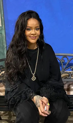 Rihanna wearing Balenciaga t-shirt