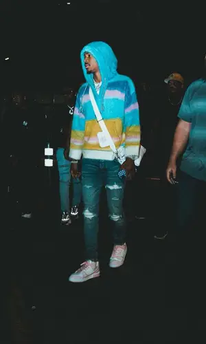 Ja Morant wearing Celine hoody