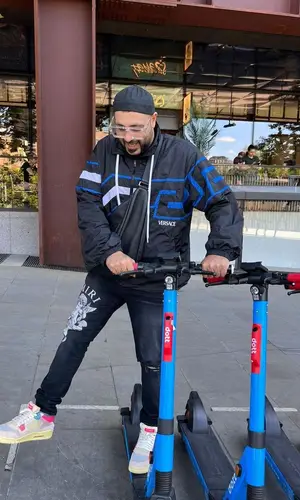 Badshah wearing Versace jacket
