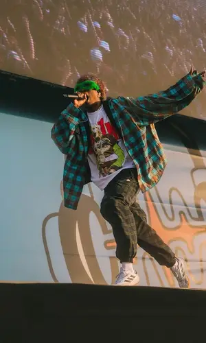 ASAP Rocky wearing Balenciaga shirt