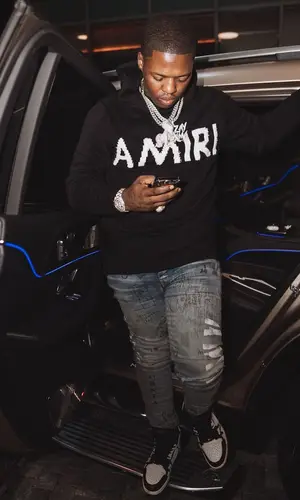 Lil Zay Osama wearing Amiri hoody