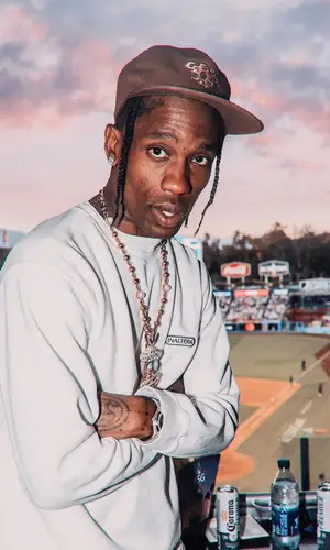 Travis Scott wearing Tom Sachs shorts