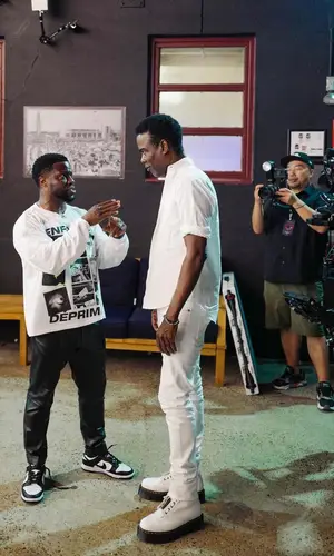 Kevin Hart wearing Enfants Riches Deprimes sweatshirt