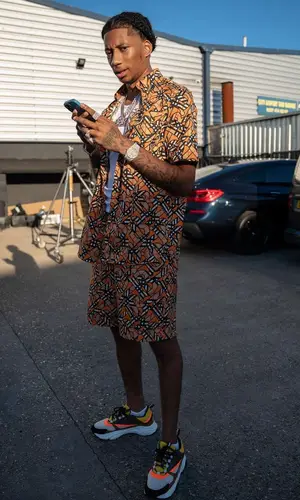 Digga D wearing Dior sneakers